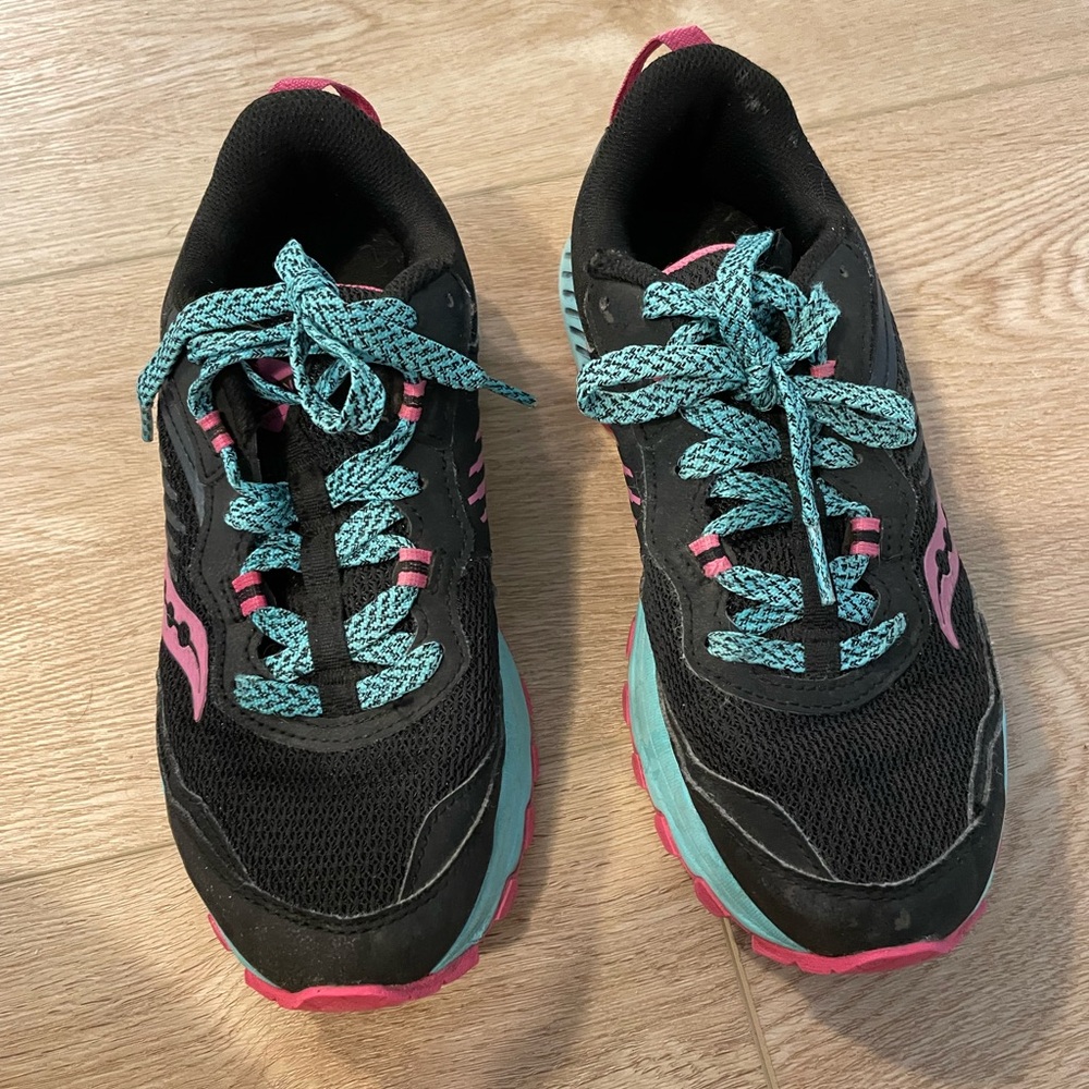 Saucony Womens Excursion TR 15 S10668-38 Black Running Shoes Sneakers Size 8 - Picture 2 of 8